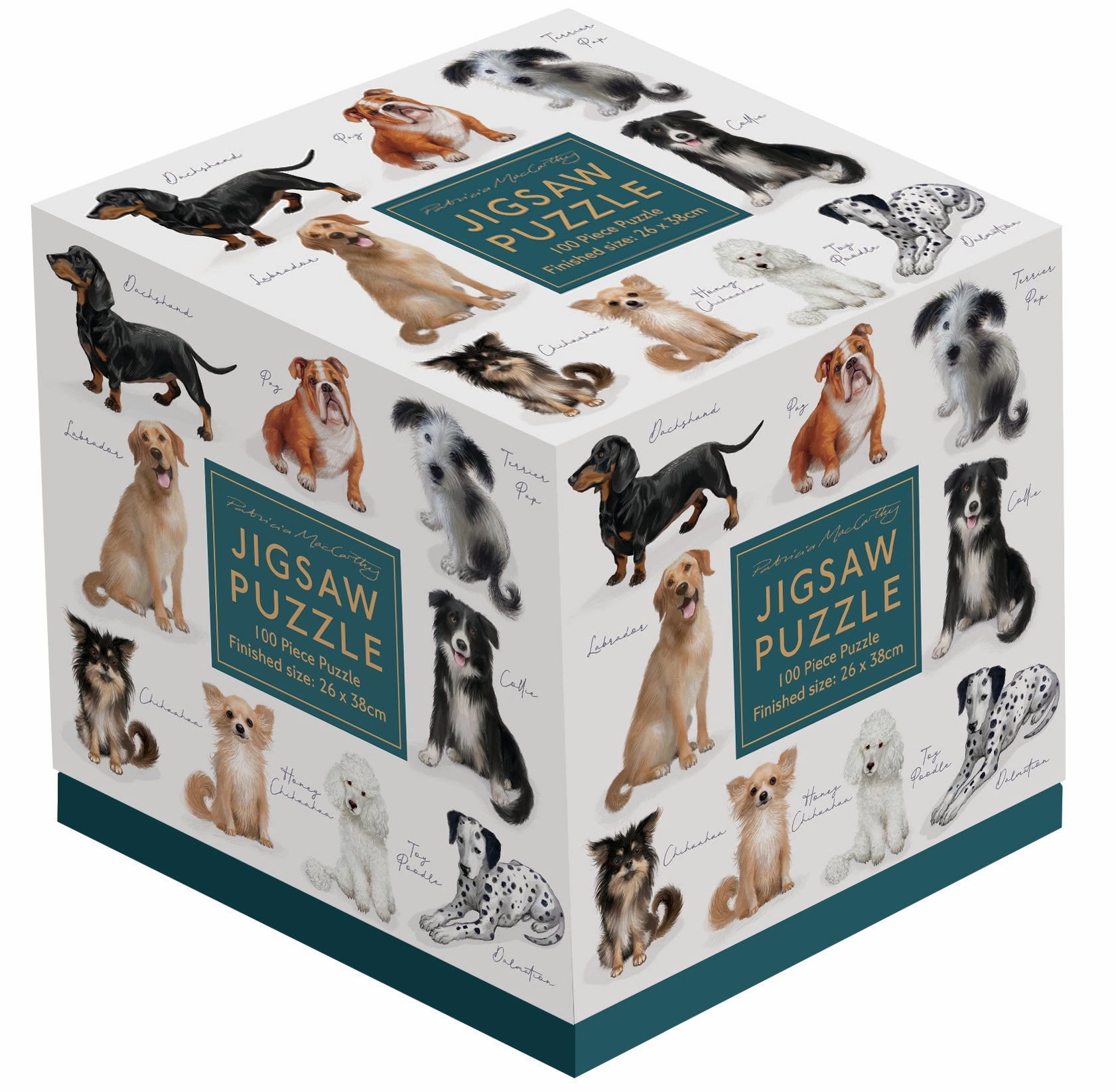 100 Piece Cube Jigsaw Puzzle Dogs