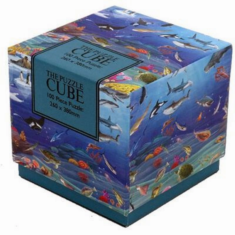 100 Piece Cube Jigsaw Puzzle Sealife