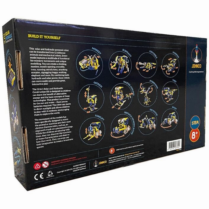 12 in 1 Solar & Hydraulic Construction Kit