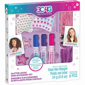 3C4G Imagination Land Glitter Locks Hair Accessory Kit - 8pcs