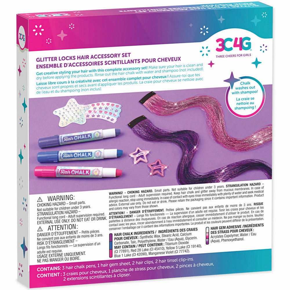 3C4G Imagination Land Glitter Locks Hair Accessory Kit - 8pcs