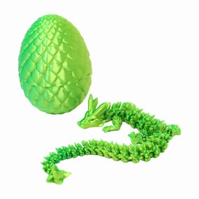 3D Printed Dragon's Egg - Green