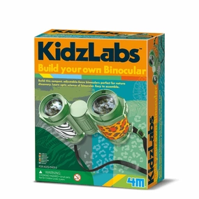 4M KidzLabs Build Your Own Binoculars Optic STEM Kit for Ages 5 and Up