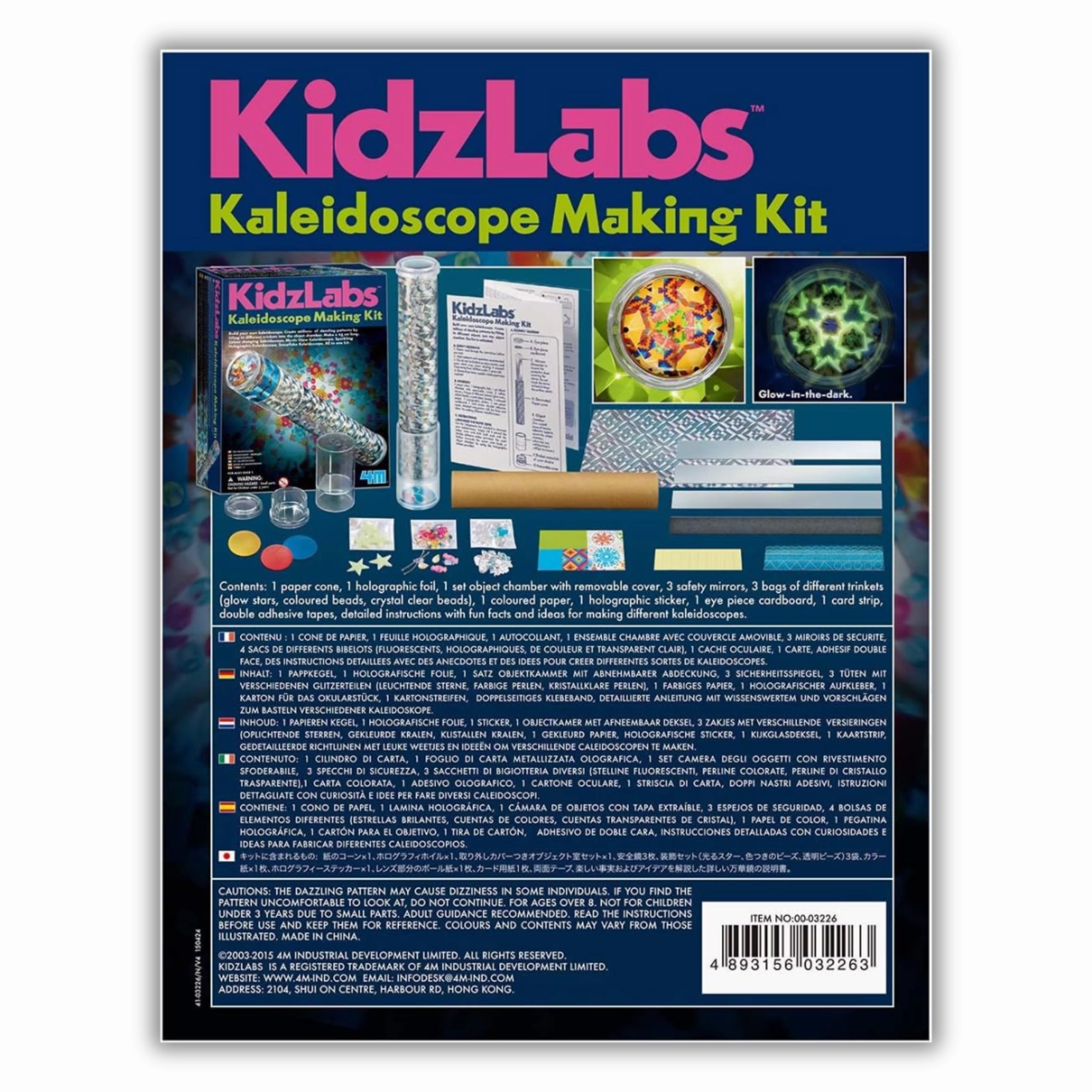 4M KidzLabs Kaleidoscope Making STEM Construction Kit for Ages 8 & Up