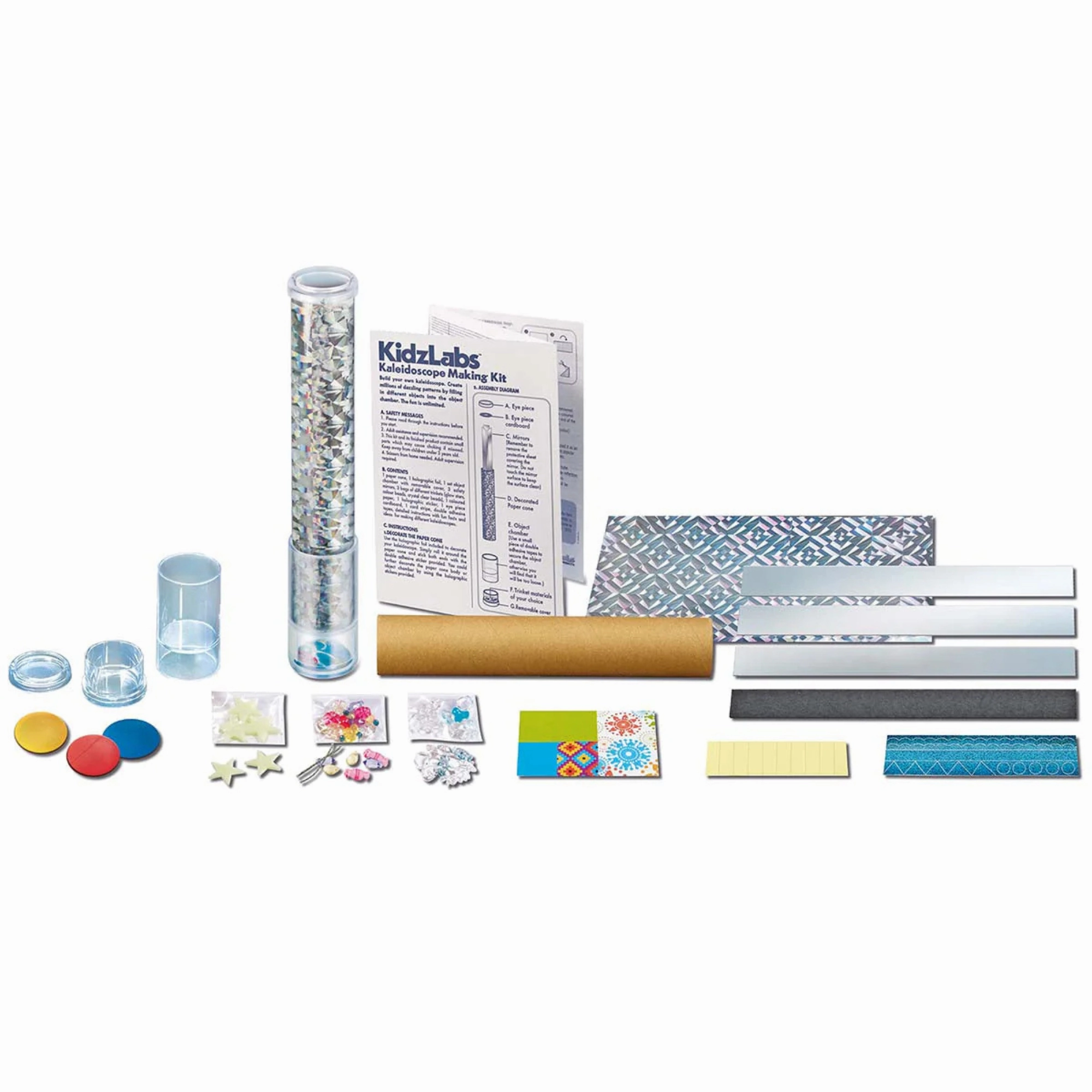 4M KidzLabs Kaleidoscope Making STEM Construction Kit for Ages 8 & Up