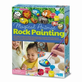 4M Kidzmaker Magical Animal Rock Painting