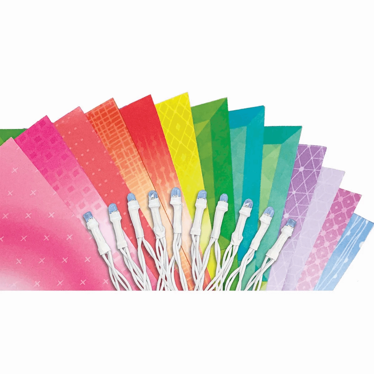 4M KidzMaker Make Your Own Origami Flower String Lights for Age 5 & Up