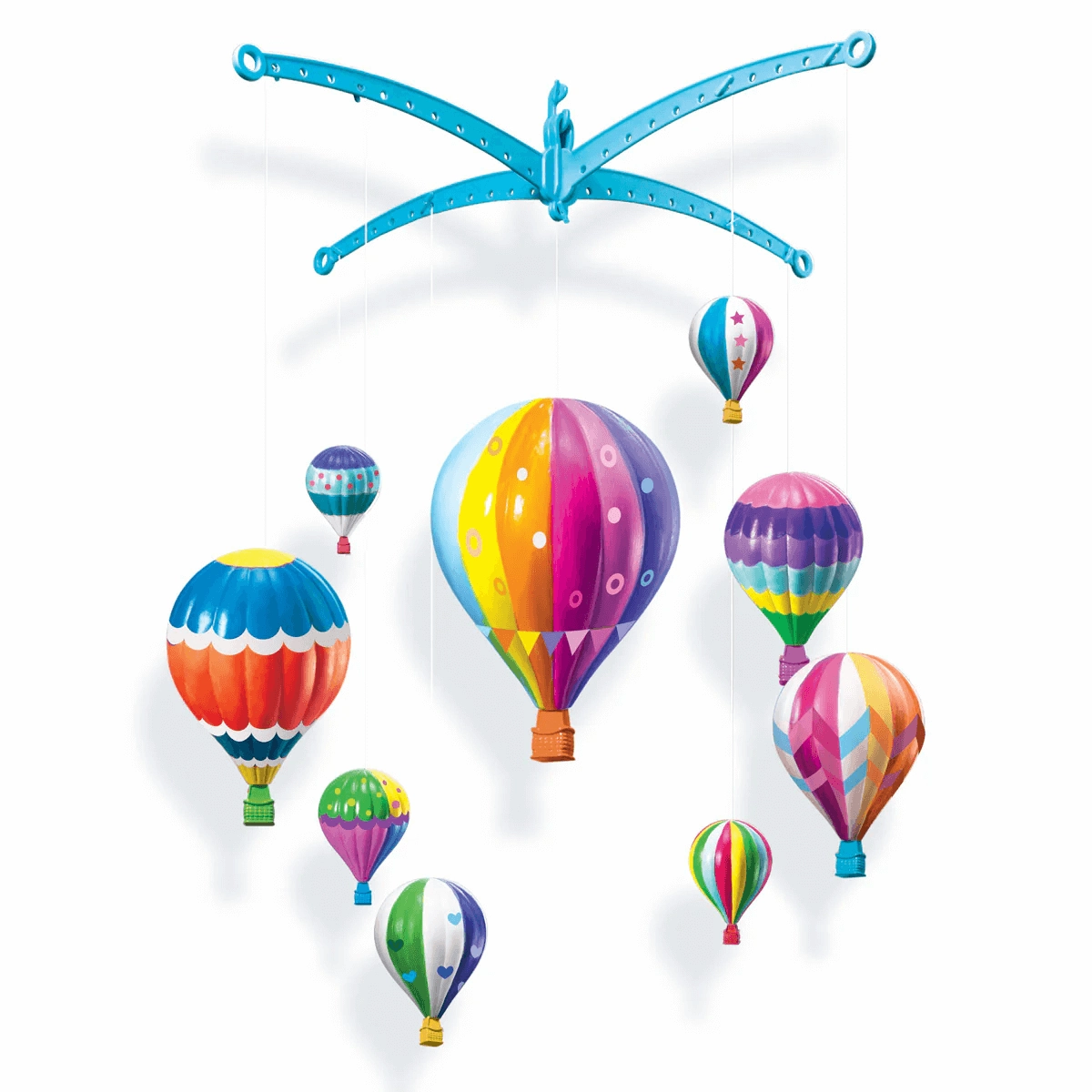 4M KidzMaker Paint Your Own Hot Air Balloons Mobile Kit for Age 5 & Up