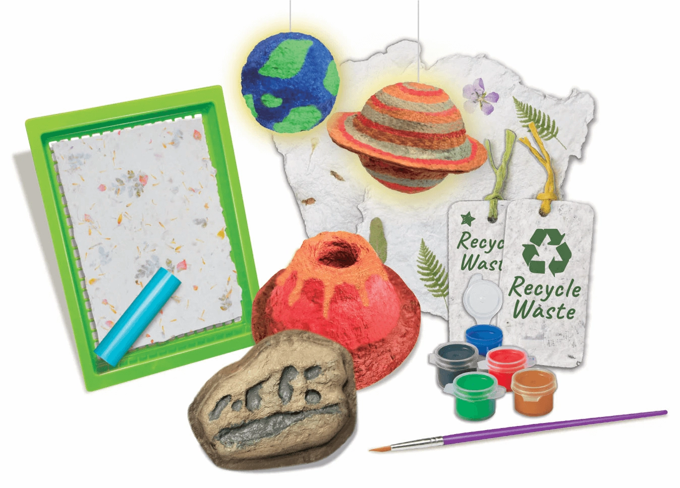 4M STEAM Powered Kids Green Science Paper Making Kit for Ages 5 and Up