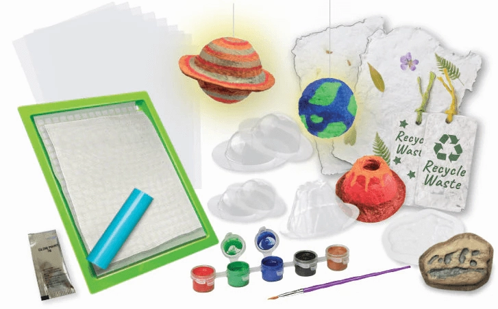 4M STEAM Powered Kids Green Science Paper Making Kit for Ages 5 and Up