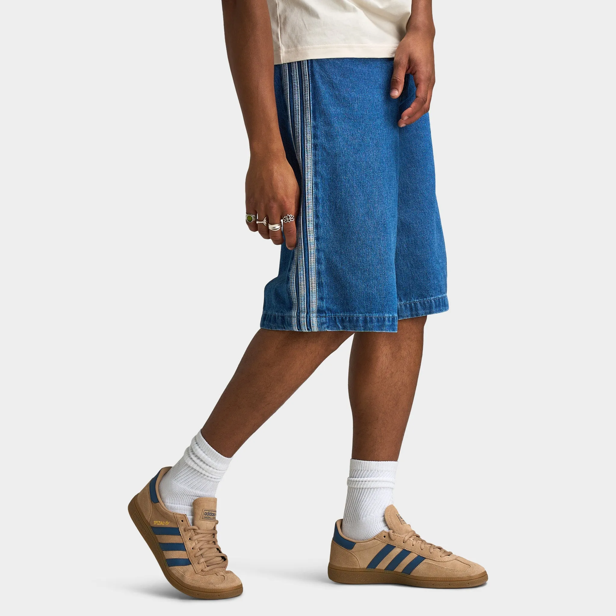 Adidas Adidas Adicolor Denim Firebird Shorts / Blue