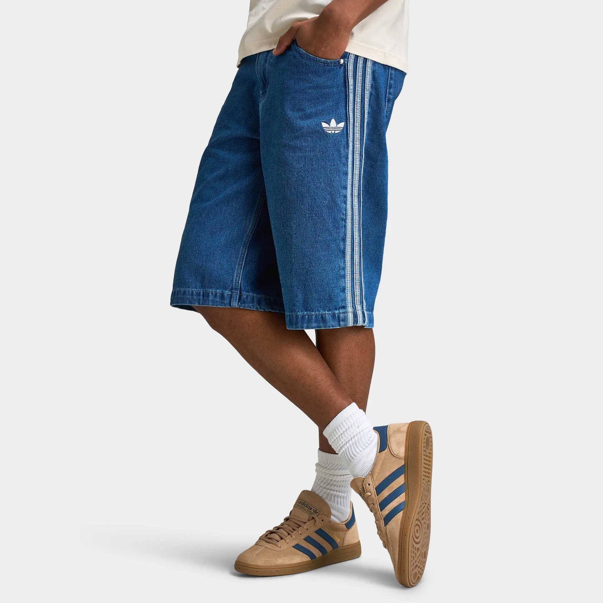 Adidas Adidas Adicolor Denim Firebird Shorts / Blue