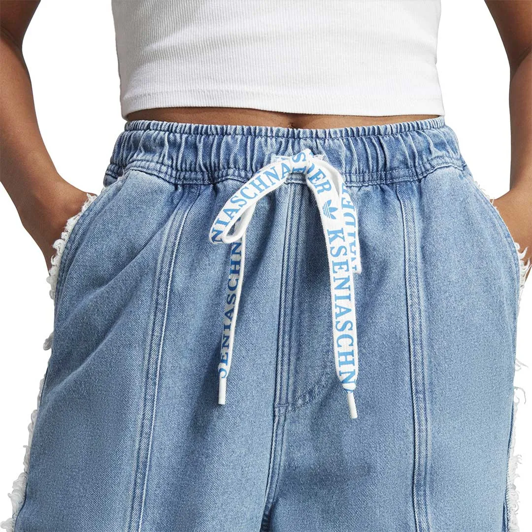 adidas - Women's adidas Originals x Kseniaschnaider Denim Frayed Jeans (II5704)