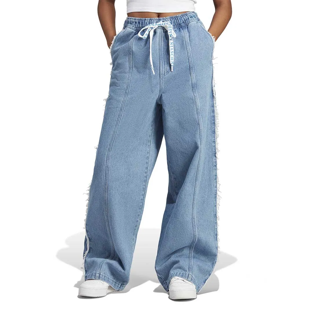 adidas - Women's adidas Originals x Kseniaschnaider Denim Frayed Jeans (II5704)