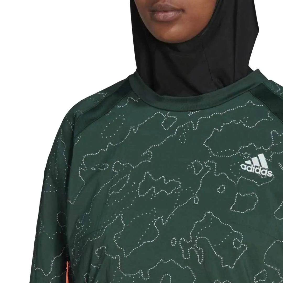 adidas - Women's X-City Running Crewneck Cover Up Jacket (HC6323)