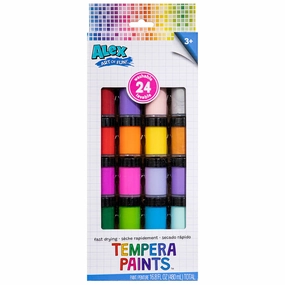 Alex Art Of Fun - Tempera Paint Set - 24 Vibrant Colors, Non-Toxic, Ages 3 
