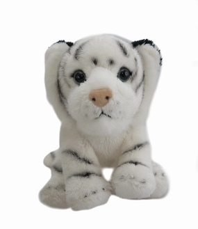 Antics Soft Touch Wild Animals 15cm Baby White Tiger