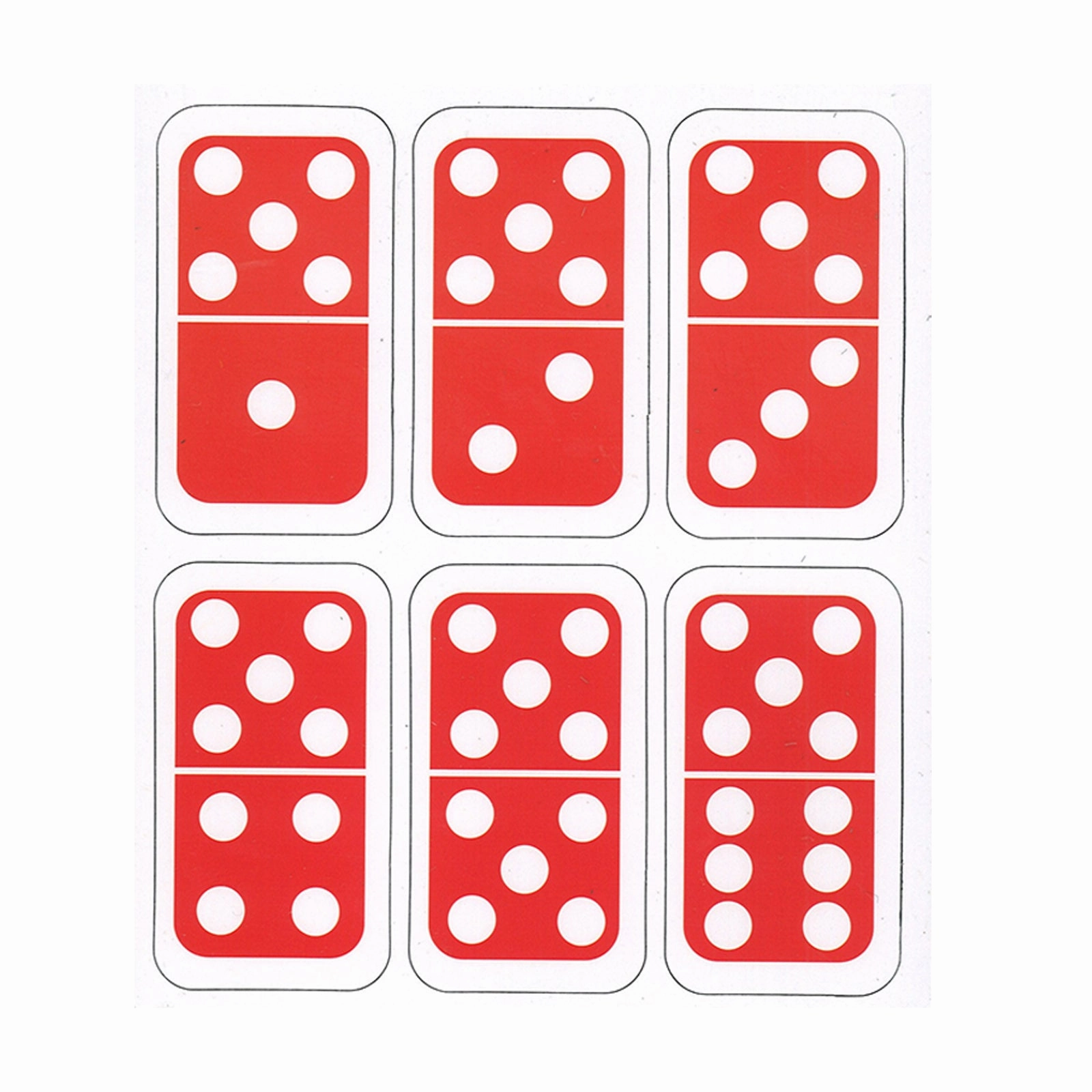 Ashley Productions Die-Cut Magnetic Dominoes - Colorful Educational Set