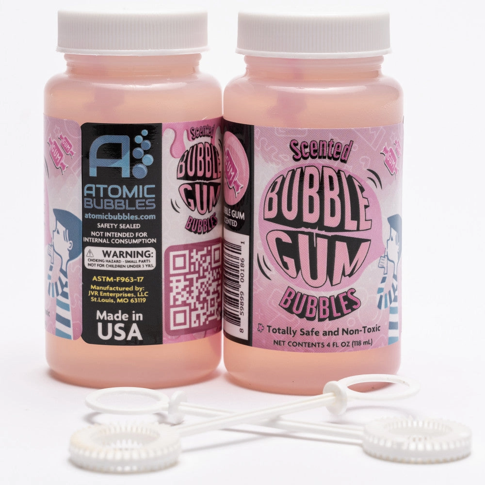 Atomic Bubbles Bubble Love Bubblegum Scented Bubbles, 2-Pack