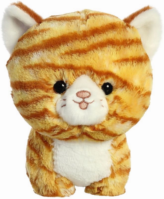 AURORA 17CM TEDDY PETS CAT ORANGE TABBY