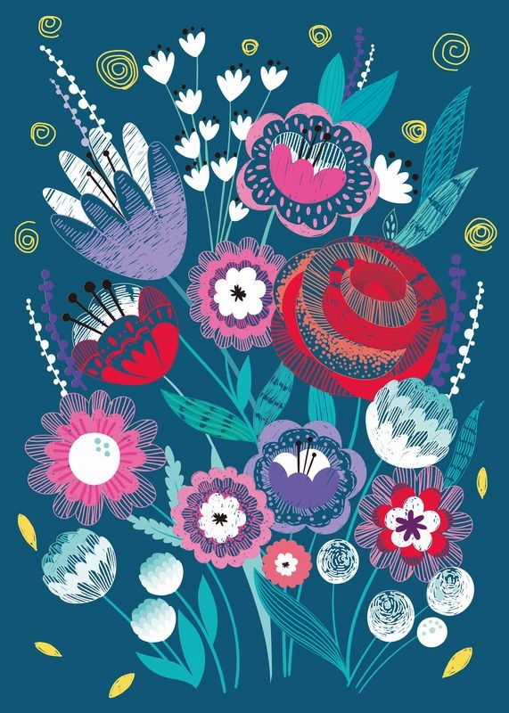 Avenir A4 Scratch Book - Secret Garden