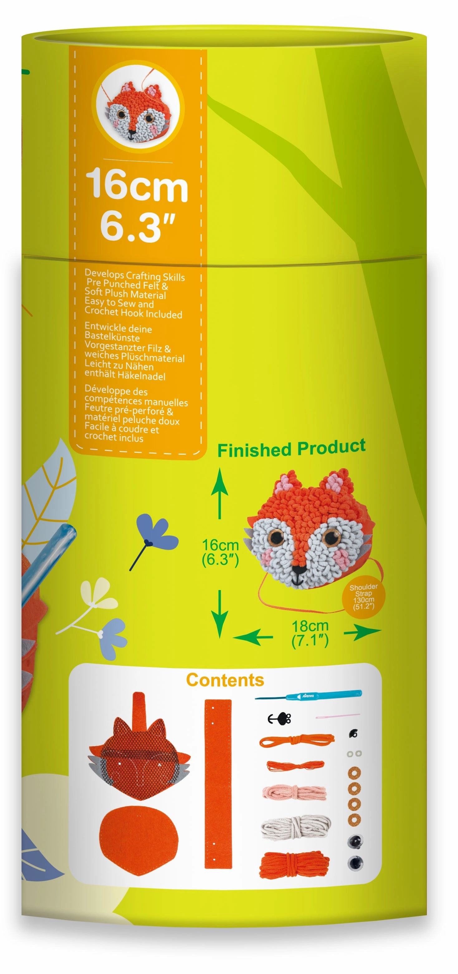Avenir Loopie Fun My First Plush Bag Fox
