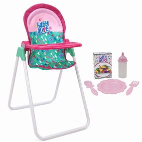 Baby Alive Doll Highchair Set - Colorful Mealtime Magic for Ages 3 