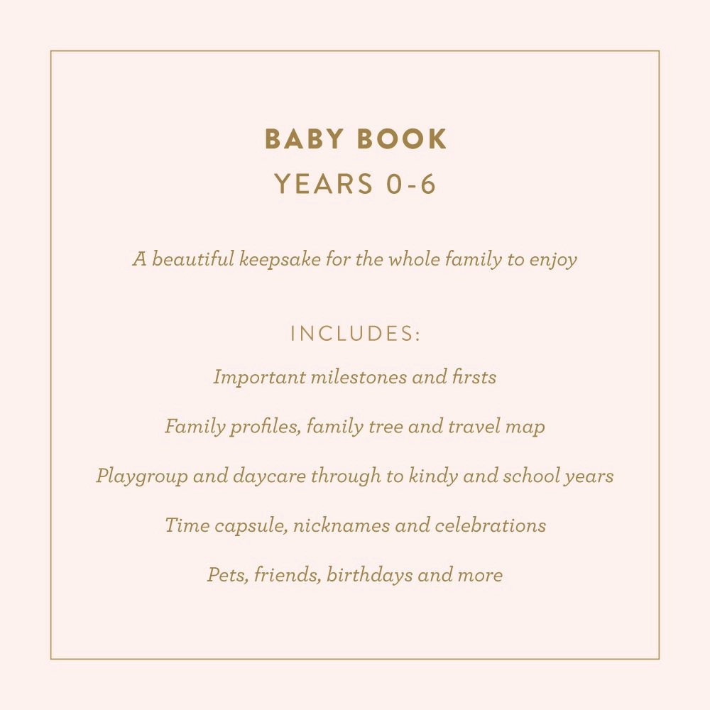 Baby Book - Gift boxed, Birth-6 Years - assorted