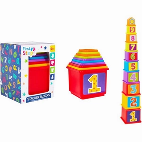 Baby's Colourful Numbered Stacker Blocks Play Set for Early Learning