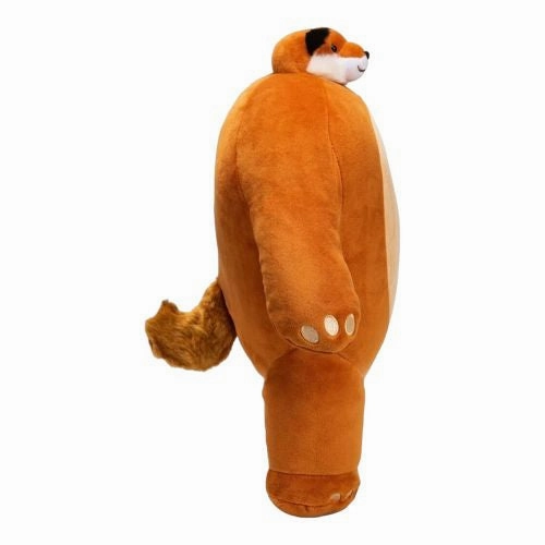 Bagstock Tiny Headed Plush Fox 15 Inch - Vibrant Orange