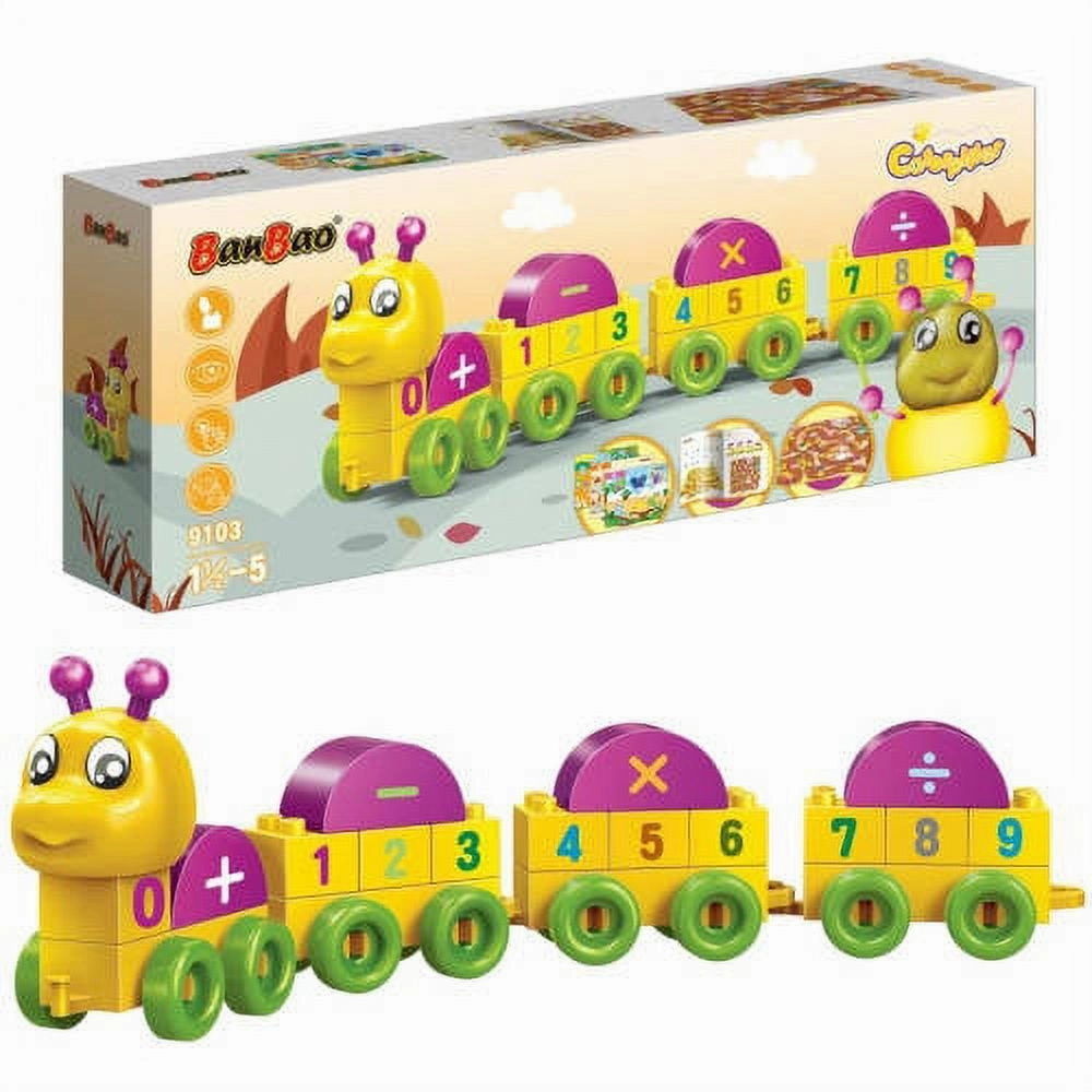 BanBao Caterpillar Numbers Learning Set - 35 pcs - STEM Toy