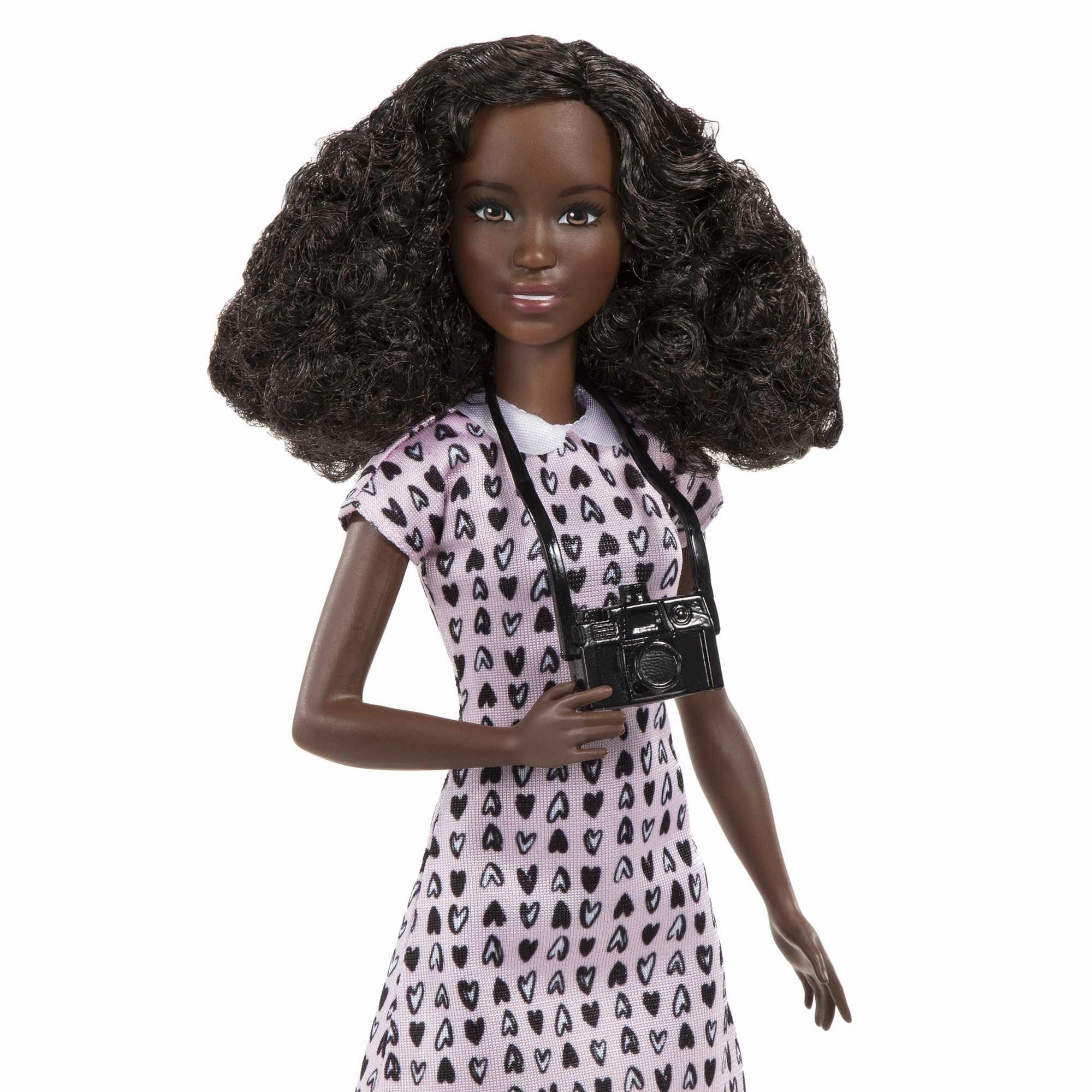 Barbie 12 Inch Photographer Petite Brunette Doll with Camera Accessory for Ages 3 