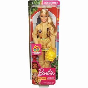 Barbie 60Th Anniversary Celebration Career Doll Firefighter