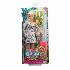 Barbie & Chelsea The Lost Birthday Doll In Tropical Dress With Puppy