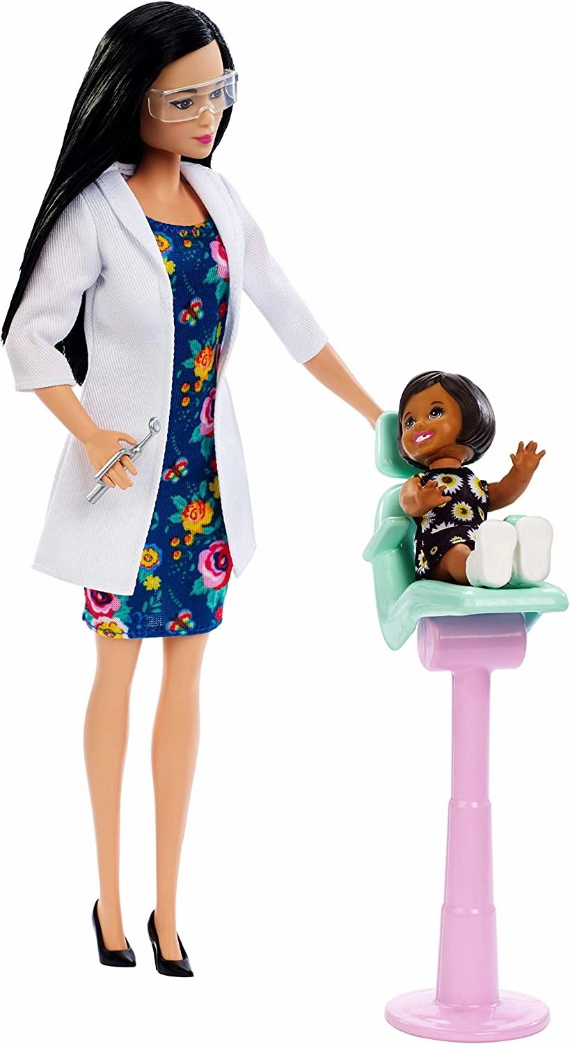 Barbie Career Doll & Playset - Dentist Brunette