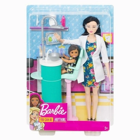 Barbie Career Doll & Playset - Dentist Brunette