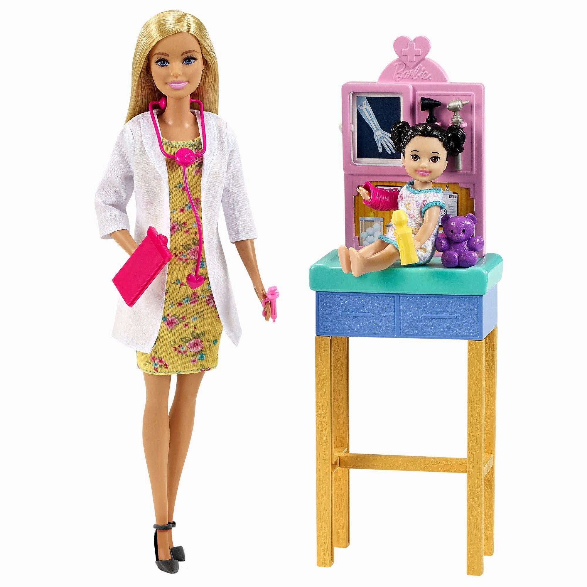 Barbie Career Doll & Playset - Pediatrician Blonde
