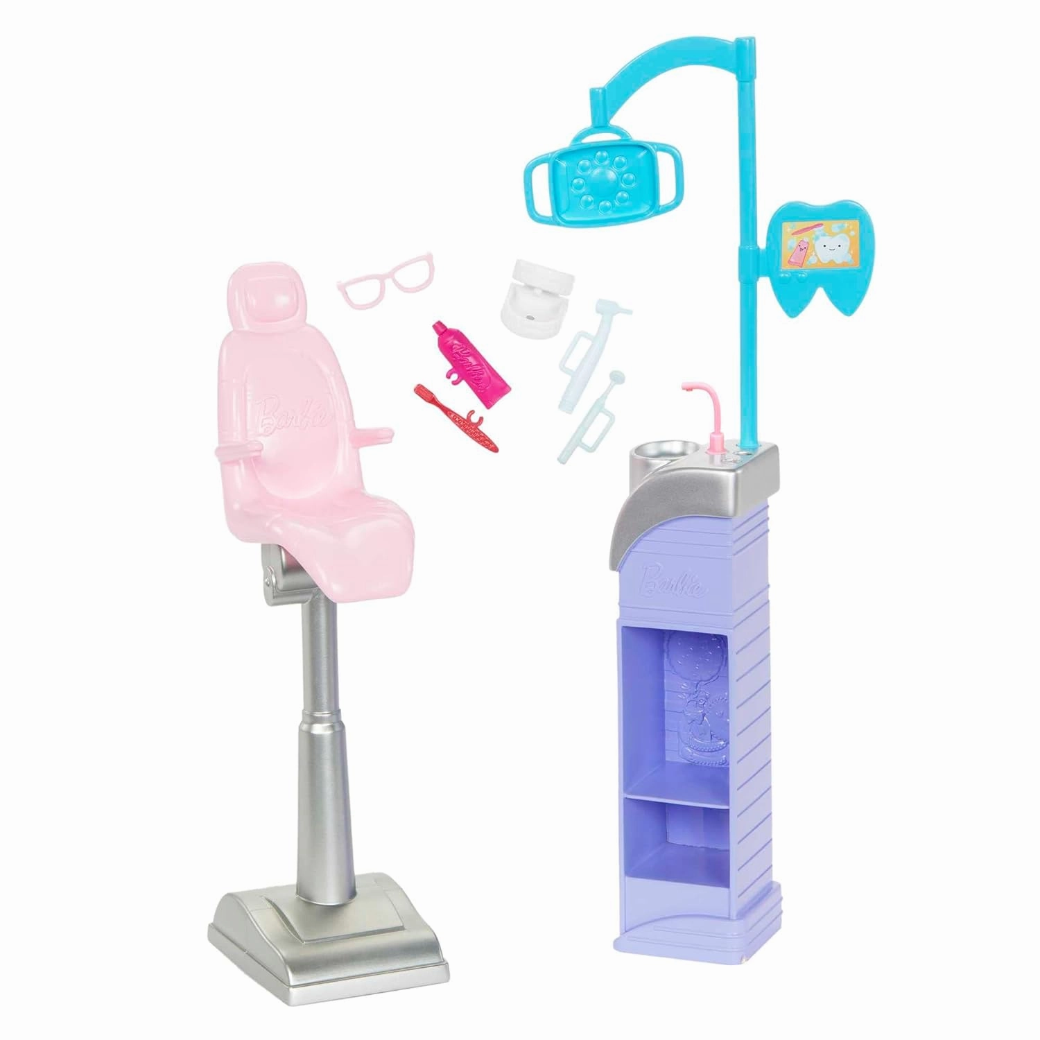 Barbie Careers Brown Hair Dentist Doll and Playset with Accessories Medical Doctor Set for Kids Ages 3 