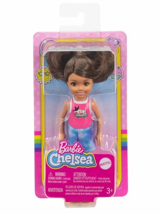 Barbie Club Chelsea Doll Dog Riding Skateboard Singlet