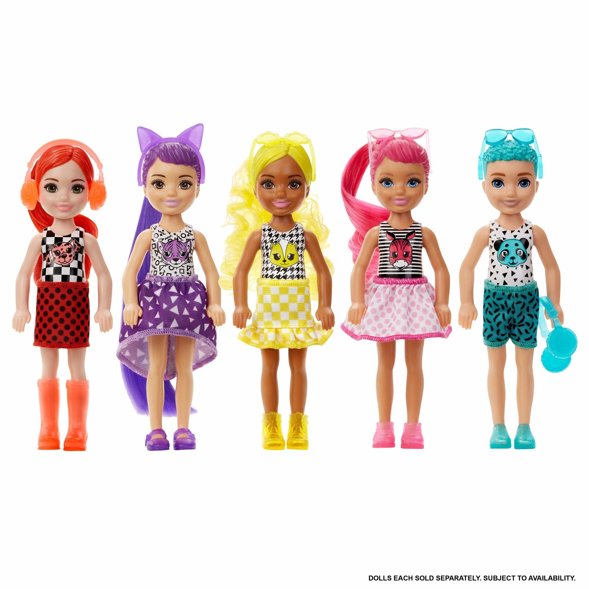 Barbie Colour Reveal Doll Chelsea Colour Block Series
