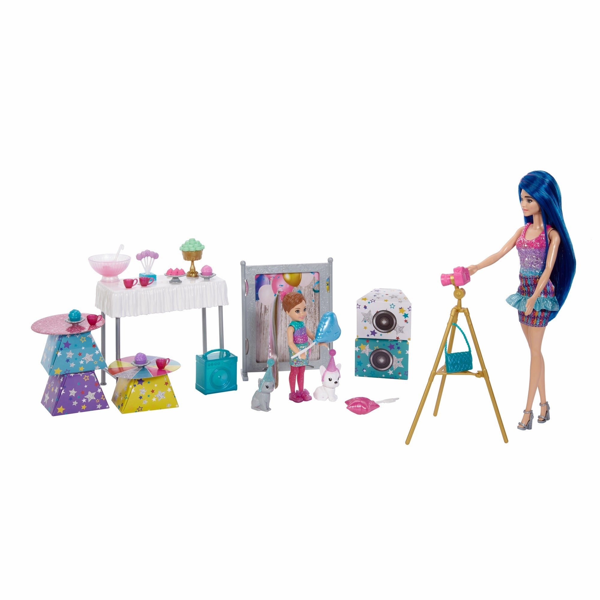 Barbie Colour Reveal Surprise Party Dolls And Accessories