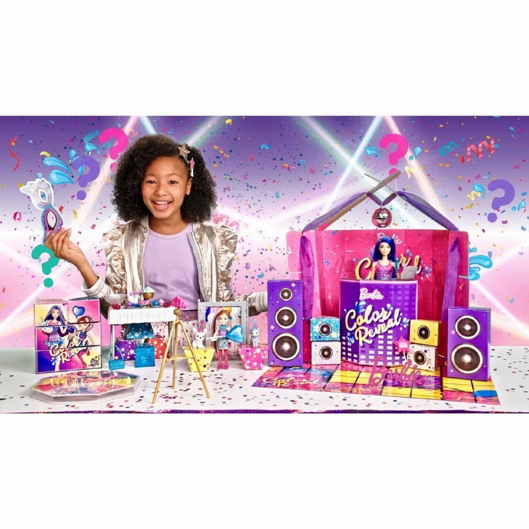 Barbie Colour Reveal Surprise Party Dolls And Accessories
