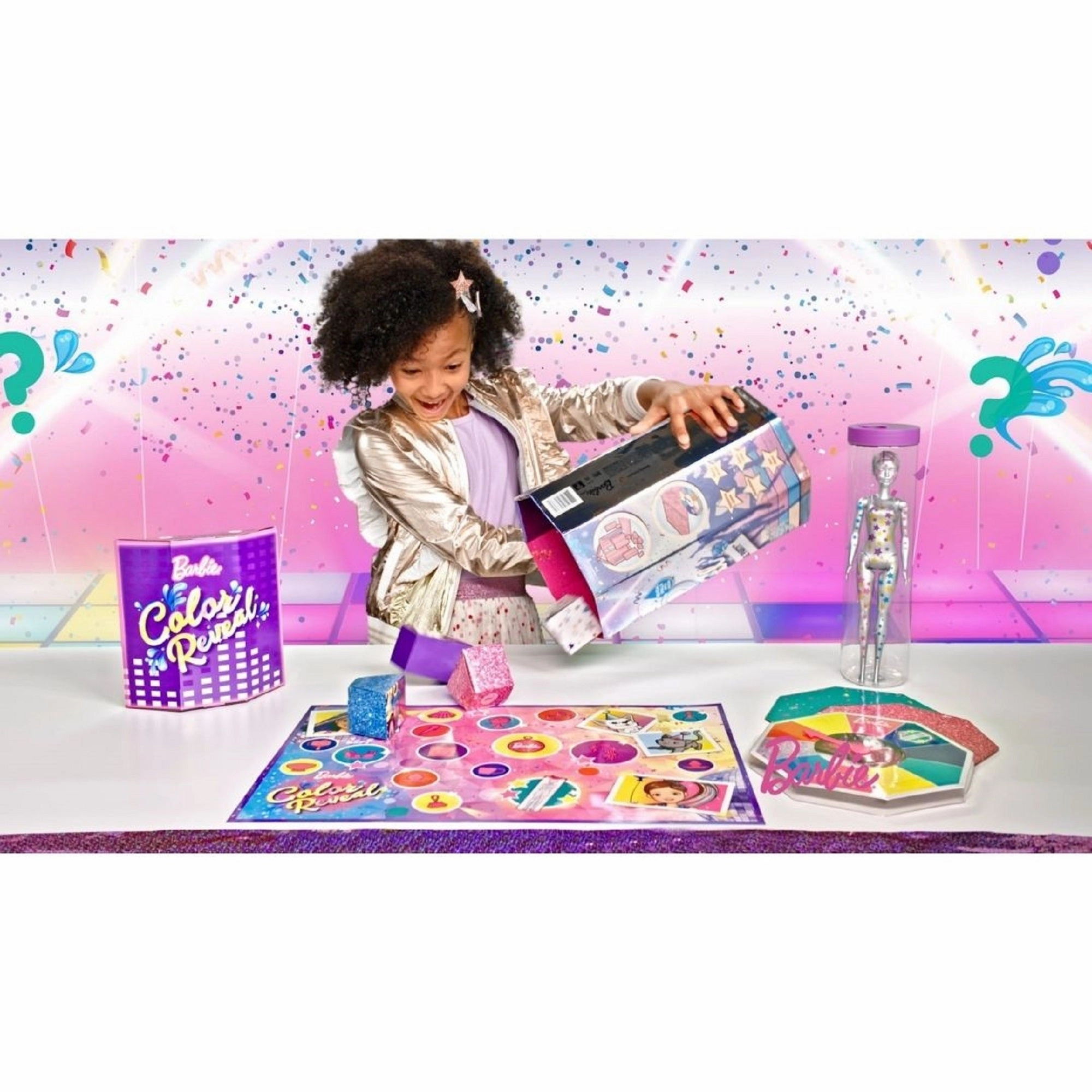 Barbie Colour Reveal Surprise Party Dolls And Accessories