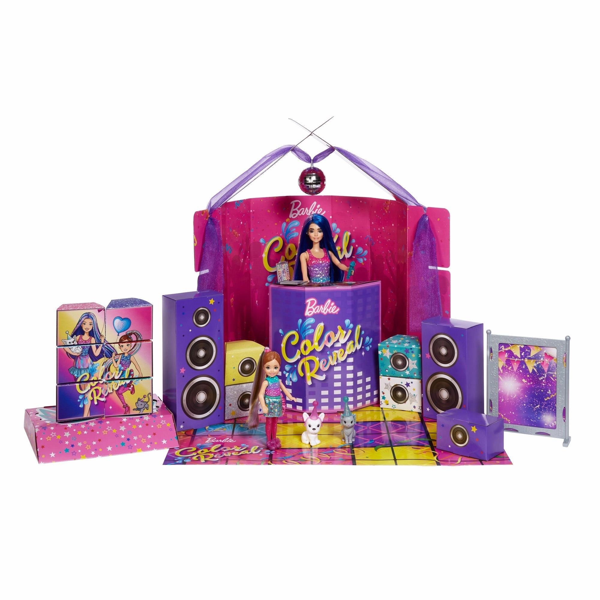 Barbie Colour Reveal Surprise Party Dolls And Accessories