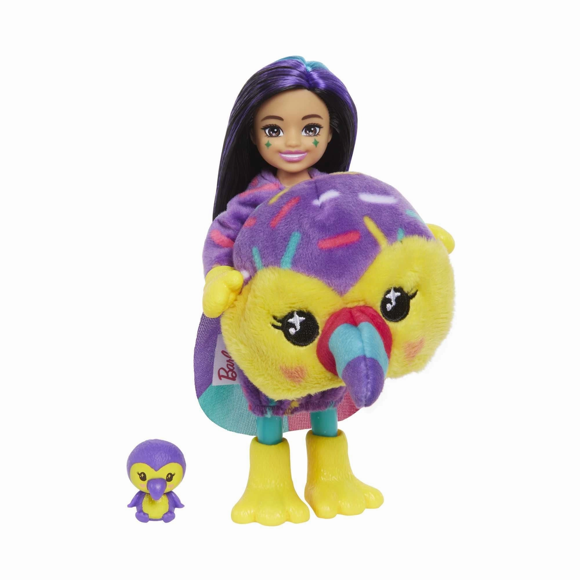 Barbie Cutie Reveal Jungle Series Chelsea Toucan Doll