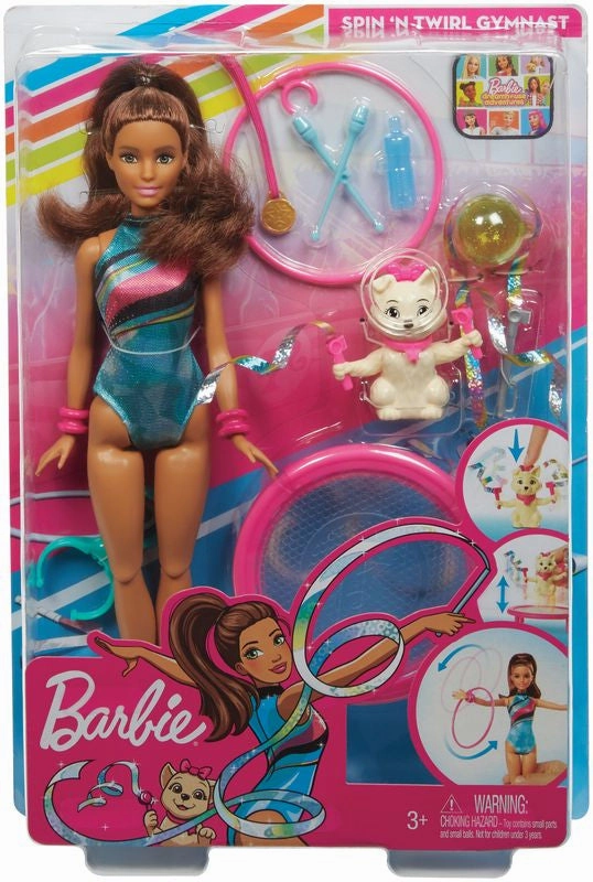 Barbie Dreamhouse Adventures Spin 'N Twirl Gymnast Doll