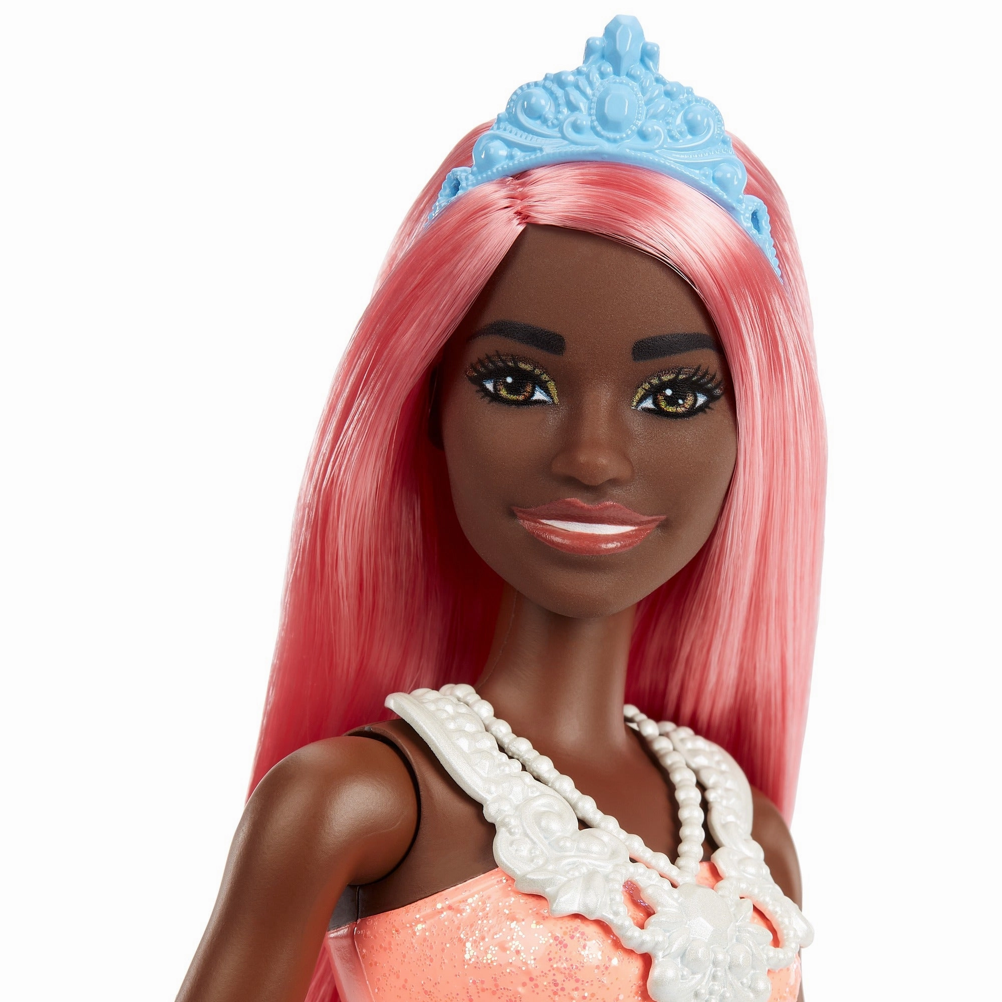 Barbie Dreamtopia Light-Pink Hair Princess Doll with Sparkly Bodice, Princess Skirt and Tiara for Kids Ages 3 Years and Up