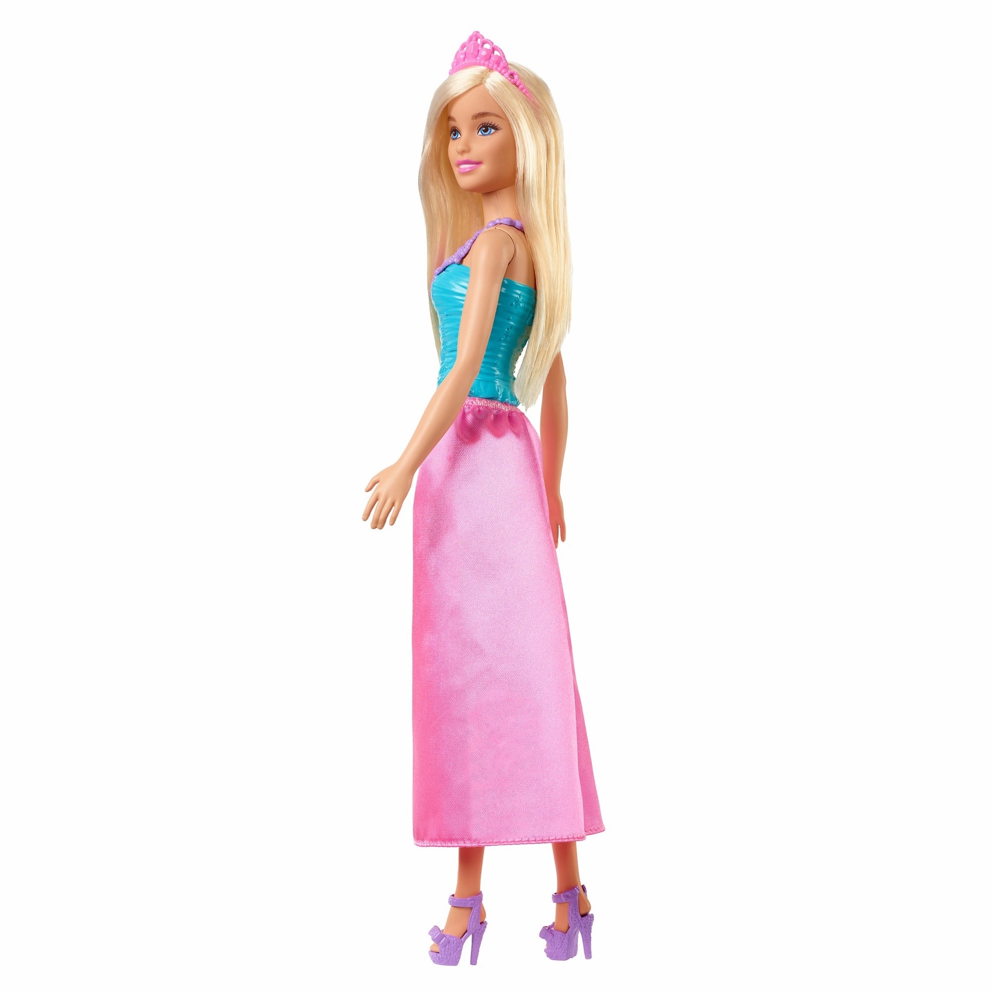 Barbie Dreamtopia Princess Blonde Doll Wearing Pink Skirt, Shoes and Tiara for Kids Ages 3 