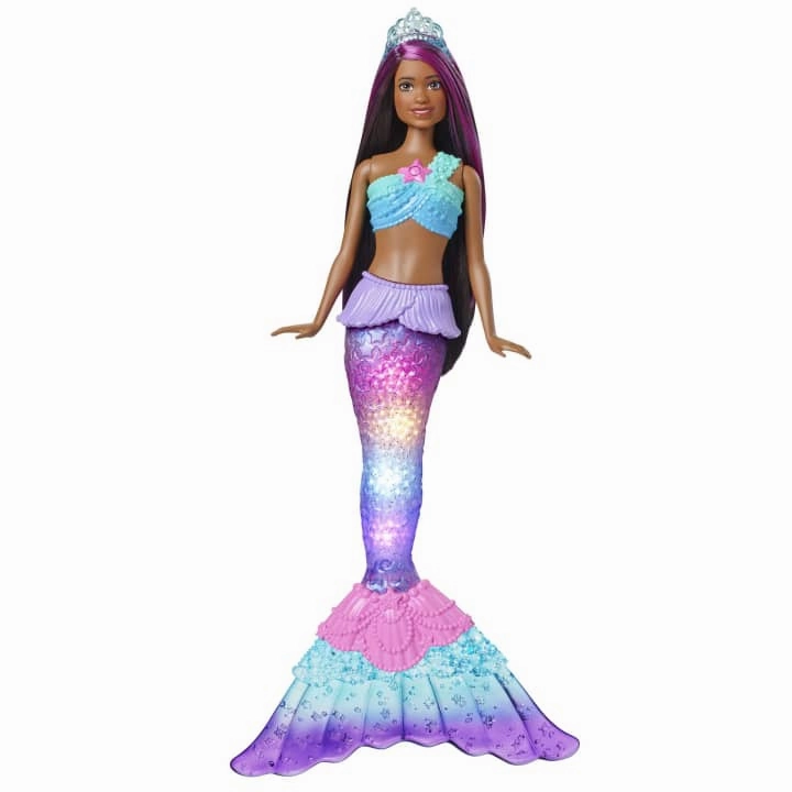Barbie Dreamtopia Twinkle Lights Mermaid Doll Pink & Brown Hair