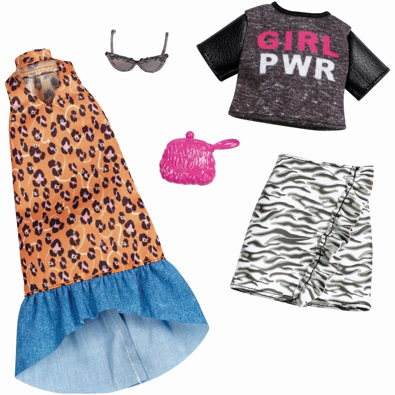 Barbie Fashion 2 Pack Girl Power & Animal Print Outfit